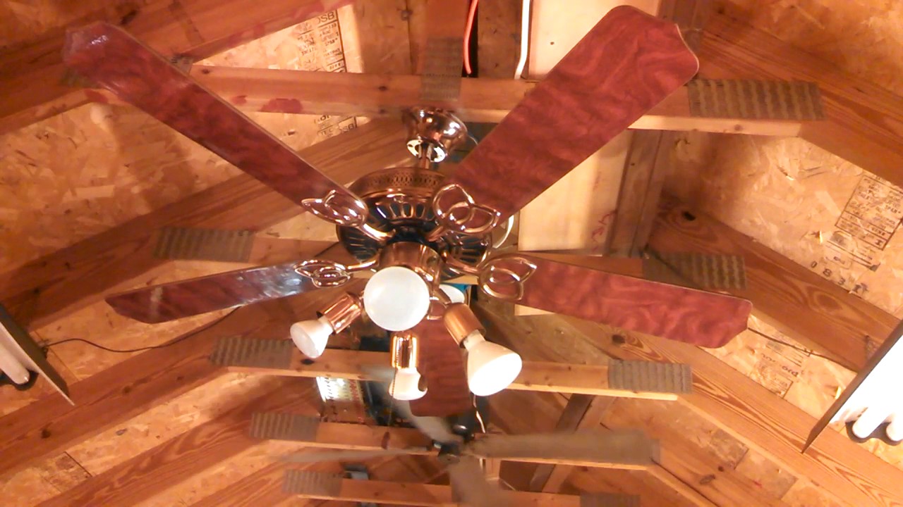 Menards Turn Of The Century Copper Rosewood Ceiling Fan Outtake Youtube