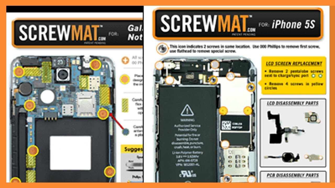 Magnetic Screwmat - iPhone 7+