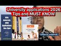 University Applications 2026 Everything You MUST KNOW BEFORE APPLYING