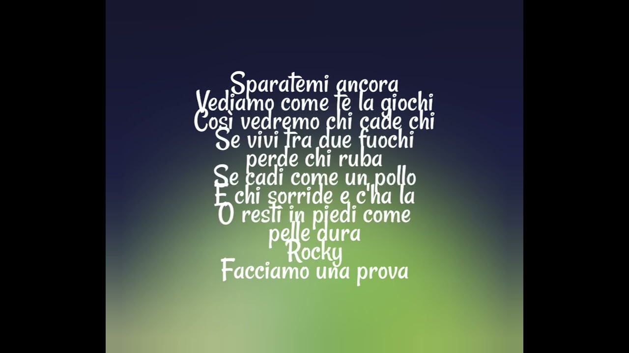 Vasco Rossi - Sono Innocente Ma... (Testo)