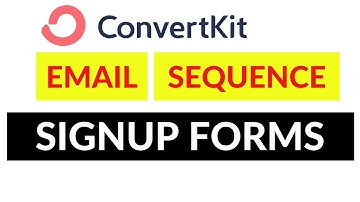 ConvertKit Create Email Signup Form