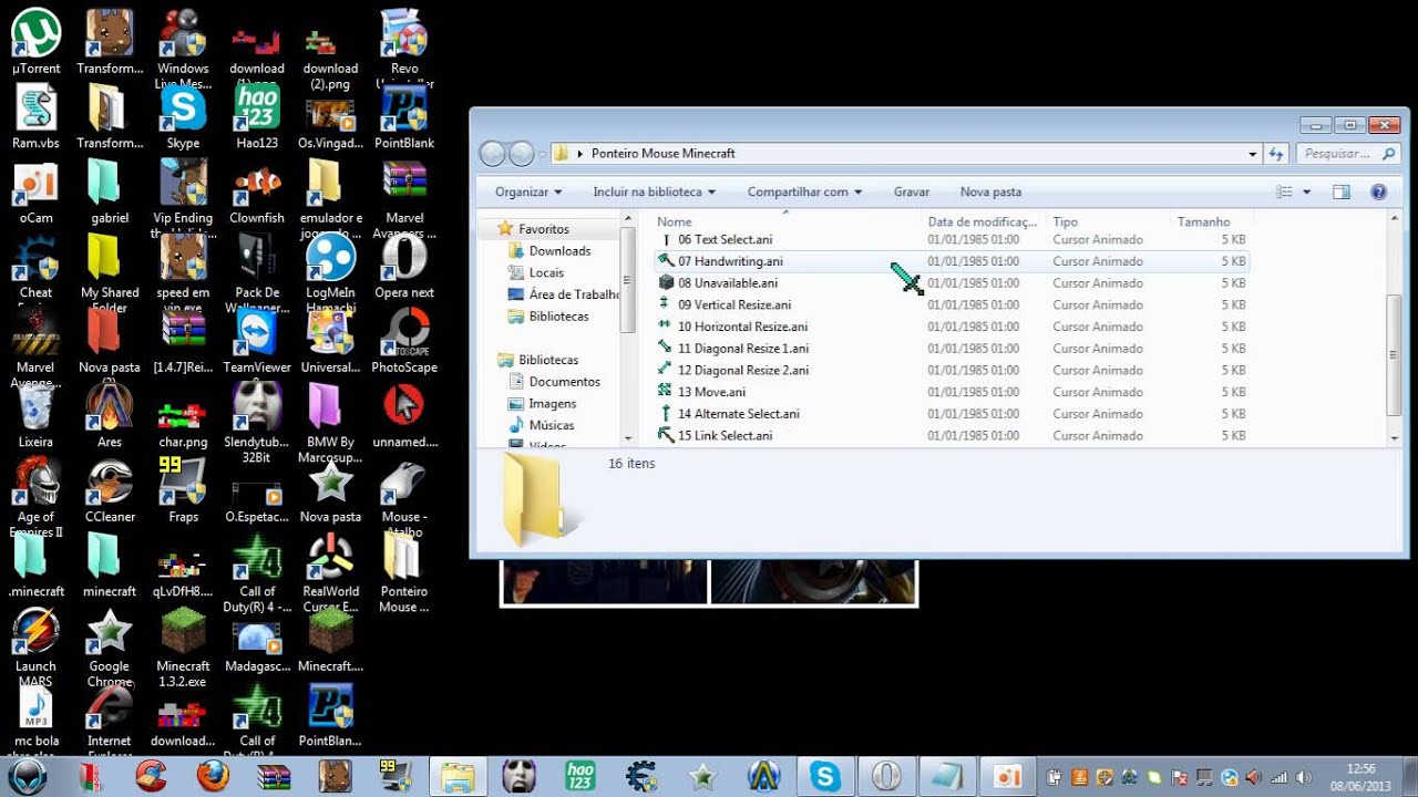 Como Colocar Mouse Em Espada Do Minecraft YouTube