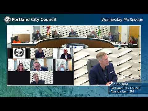 Portland City Council Meeting PM Session 05/15/24