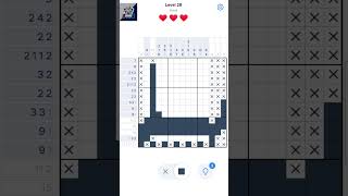 Nonogram Level 28 #nonogram #gaming #shorts