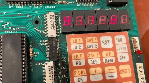 Synertek SYM-1 Smoke Test: Dodgy LED Display (Originally Owned by Composer Richard Teitelbaum)
