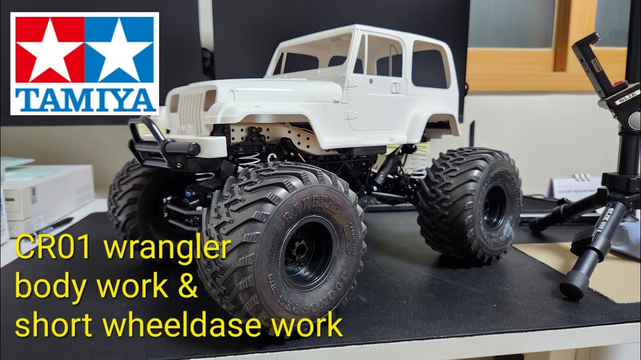 Tamiya RC car CR-01 wrangler body & short wheelbase works / 타미야