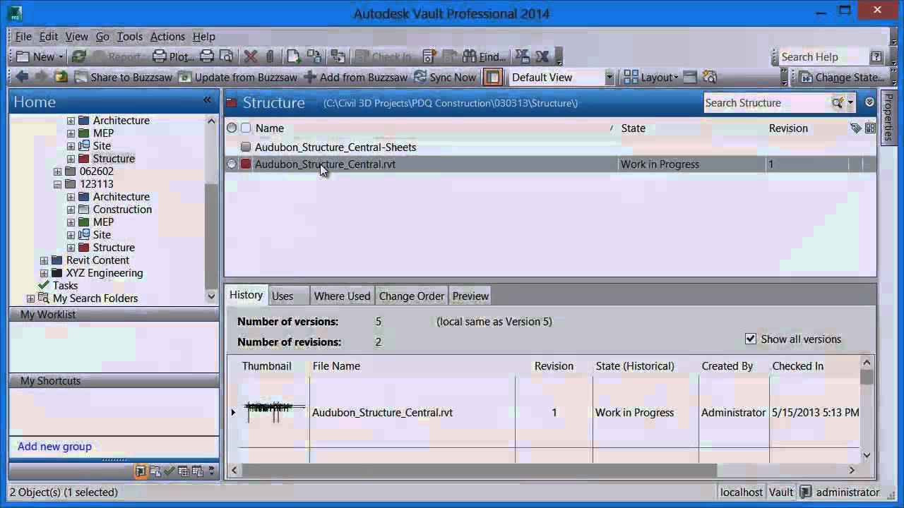 Autodesk Vault 2014 Integration for Autodesk Revit Overview - YouTube