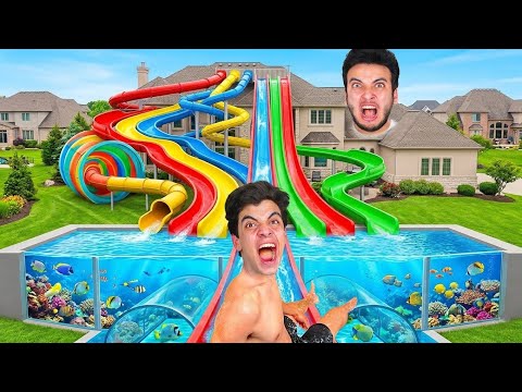 صنعت بركة سمك سريه 🐟 في منزل اخي 😱 اخويا راح فيها 💔😭