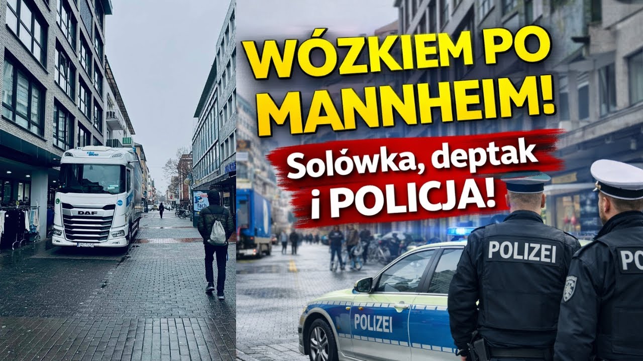 Ciężarówką na deptaku?! 😳 Mannheim i akcja z policją