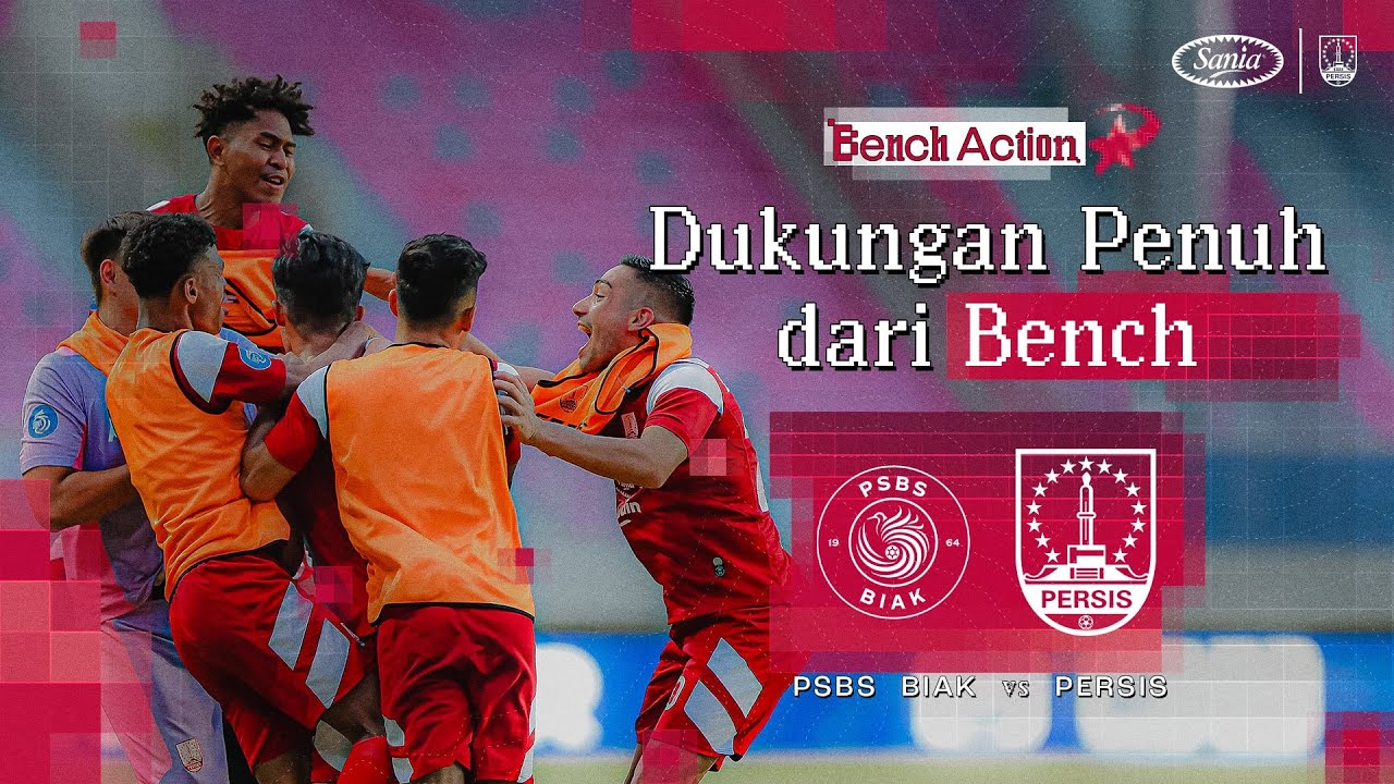 Dukungan Penuh dari Bench 💺🔴 | Bench Action | PSBS Biak vs PERSIS Solo ...