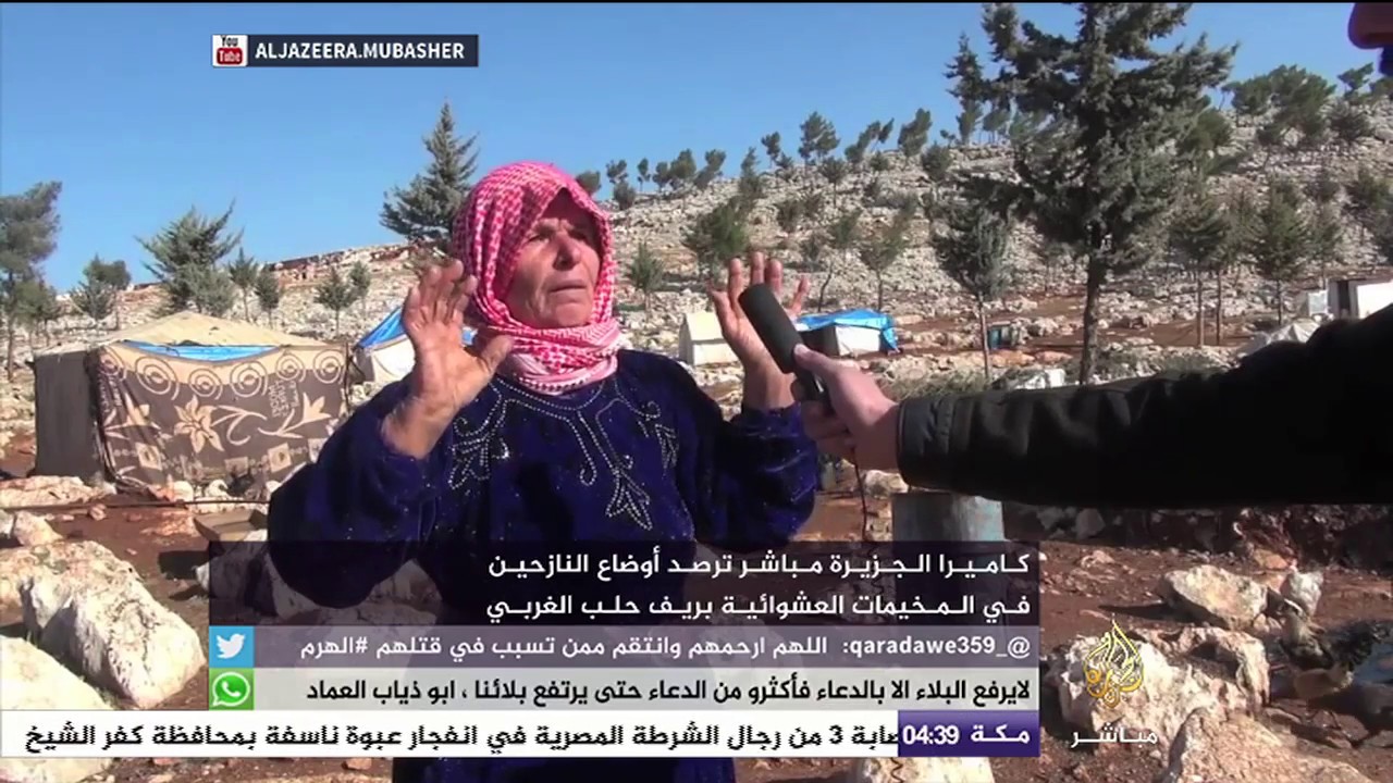 أوضاع النازحين في المخيمات العشوائية بريف حلب الغربي