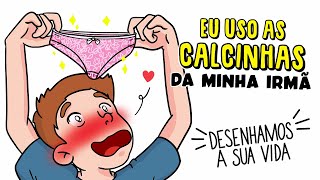 Eu uso as calcinhas da minha irmã 💖 História de terror | Draw My Life