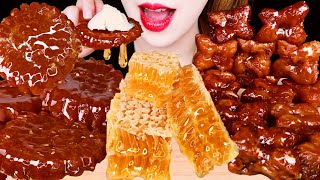 ASMR HONEYCOMB, YAKGWA, ICE CREAM EATING SOUNDS MUKBANG 벌집꿀, 약과, 투게더 아이스크림 먹방 咀嚼音