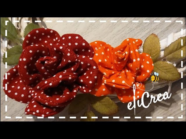 DIY ✿ Fiori di Stoffa ✿ Fabric Flowers ✿ Flores de tela ✿ Fleurs en tissu ✿  