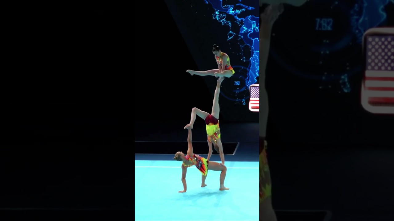 Peak Precision in Female Acrobatics 💯✨