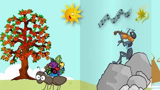 Ağustos Böceği̇ İle Karinca Sesli̇ Ani̇masyon Hd