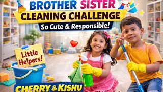 Brother Sister Cleaning Challenge Cherry & Kishu So Cute & Responsible