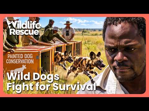 African Wild Dogs Raised In Captivity Must Learn To Hunt On Their Own | Wild Dog Island