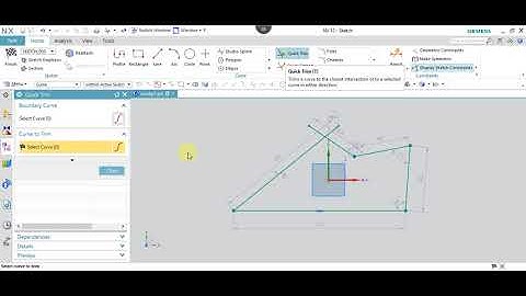 NX 12.0 Tutorial Tamil 21 : Quick Trim | Sketch | NX | Unigraphics