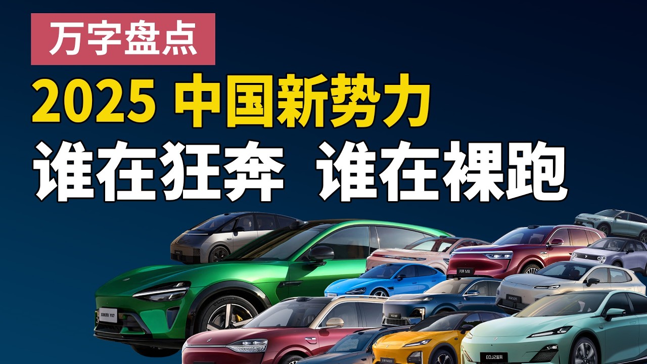 全网最强盘点，一个视频看完2025年新势力造车战况 |问界 小米 零跑 蔚来 理想 小鹏 极氪 方程豹 深蓝 智己
