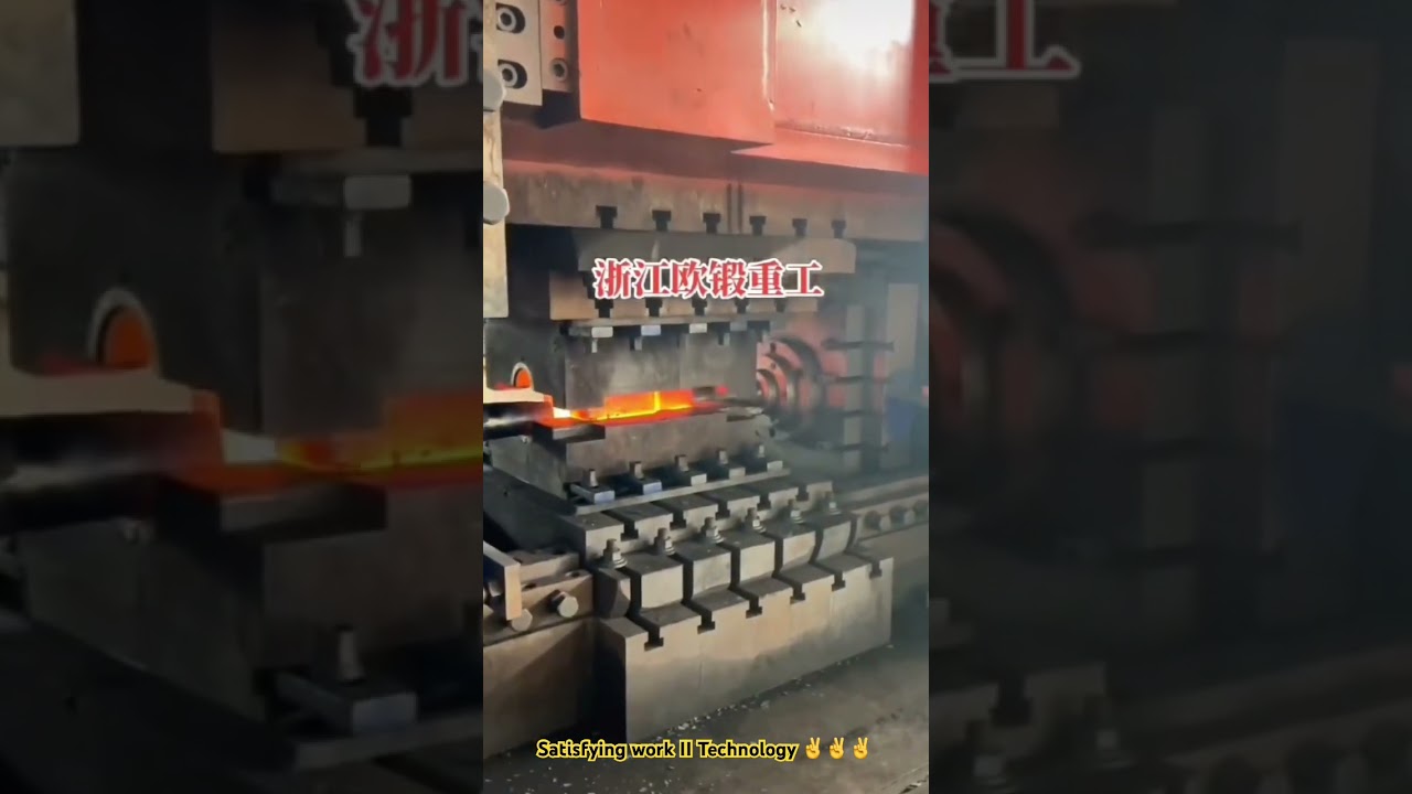 Satisfying work II Molding hot steel blocks