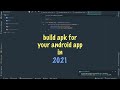 Build apk for your android app