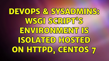 DevOps & SysAdmins: wsgi script