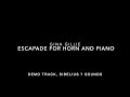 Escapade for horn and piano 2021 by gina gillie