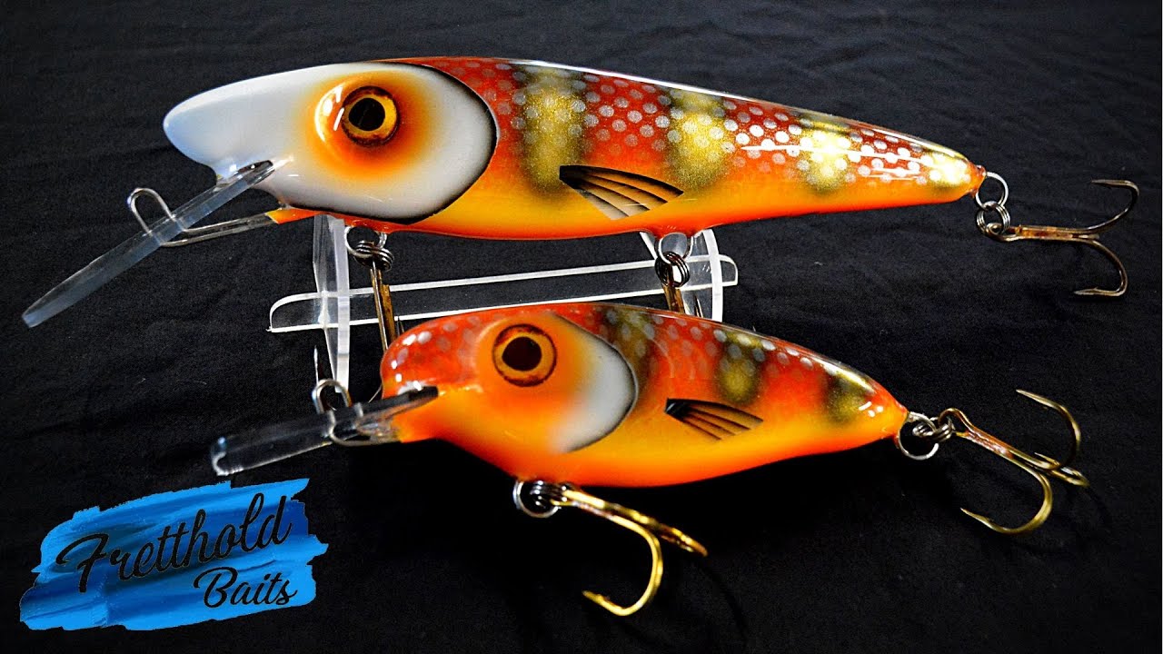 Painting Fishing Lures - Fretthold Mudpuppy 'Cuda 