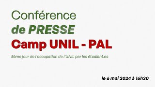 Conférence de presse du lundi 6 Mai 2024 à 16h30