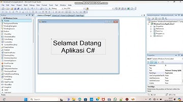 Membuat data input/output dan MessageBox menggunakan C#