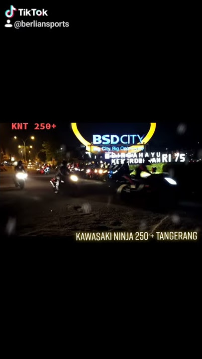 Abang jago naik motor ninja 250