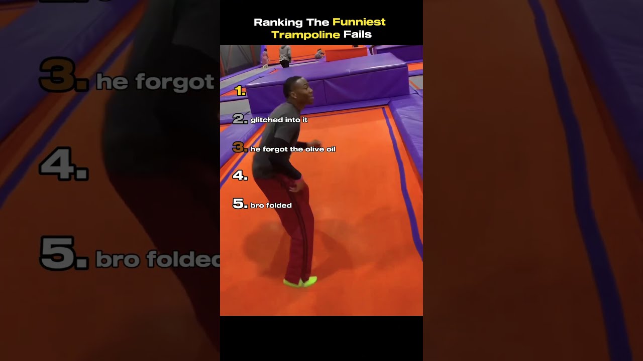 Ranking The Funniest Trampoline Fails