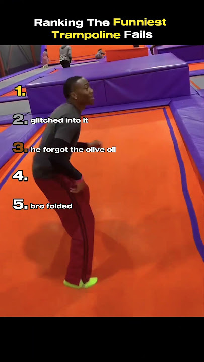 Ranking The Funniest Trampoline Fails
