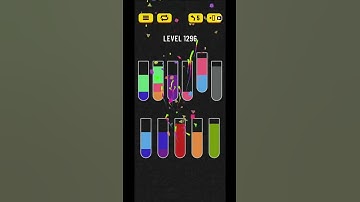 Water sort puzzle level 1296