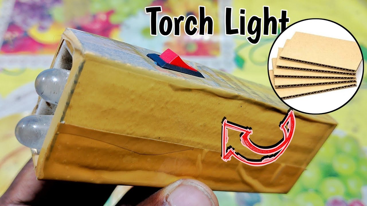 How to make a torch light at home Diy emergency light YouTube