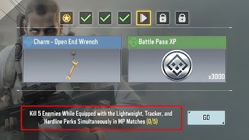 KILL 5 ENEMIES WHILE EQUIPPED WITH THE LIGHTWEIGHT, TRACKER, AND HARDLINE PERKS SIMULTANEOUSLY