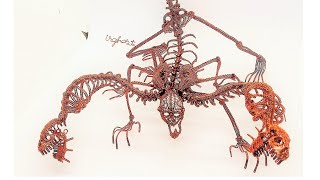 Wire art | irghost | #Shorts | 11 | DIY Scorpion Skeleton | Full