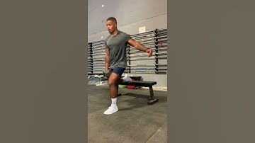 Single side loaded Bulgarian split squat (1/4 rep)