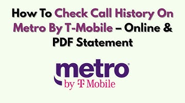 Hoe u uw belgeschiedenis op Metro by T-Mobile kunt controleren - Online en PDF-overzicht