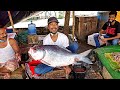 23 Kg Giant Katla Fish Cutting Skills At Knife In The Fish Market