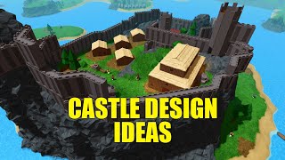 SPEED BUILD OF STRONG CASTLE | USE THIS DESIGN IN THE SURVIVAL GAME | ROBLOX screenshot 2