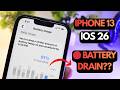 📱 iPhone 13 iOS 26 Battery Hindi Review 🔋 | Battery Drain Issue? Update Karna Safe Hai?