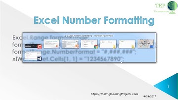 101 - Excel Number Formatting in C#