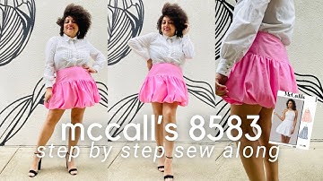 How to sew a bubble skirt! | step by step tutorial with McCall’s 8583