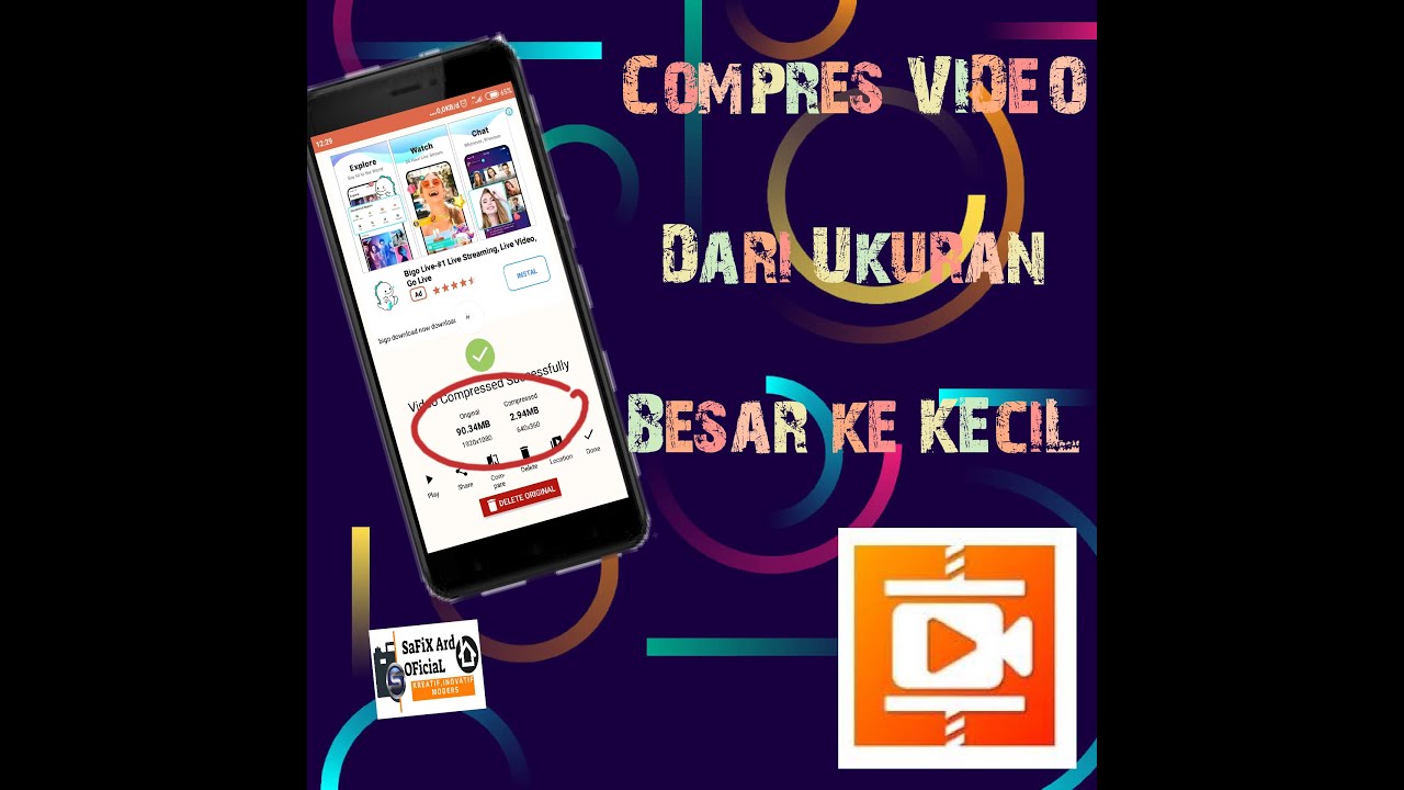 Cuma Pakai Hp Ukuran File Video Yang Besar Jadi Kecil Youtube