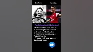 The resemblance! #mesutözil #enzoferrari #ferrari #ozil #football #arsenal #germany #interesting