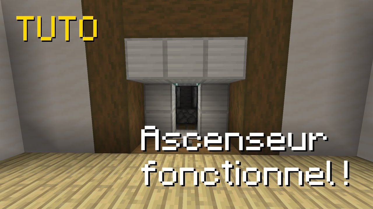 Comment faire un ascenseur sur minecraft en moins de 5 minutes