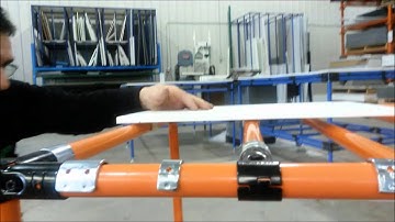 How to assemble shelves on material handling structures | Flexpipe