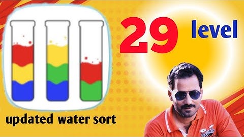 water sort color puzzle level 29 updated
